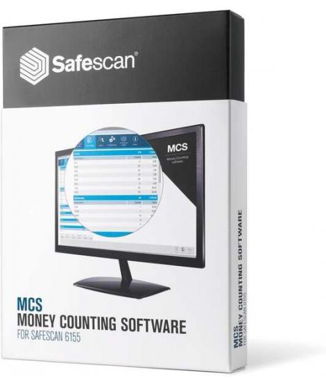 Safescan MCS Software para Conteo de Dinero - Compatible con Safescan 2465-S, 2665-S, 2685-S, 2865-S, 2985-SX, 2995-SX, 1450, 61