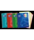 Oxford School Lagoon A5+ Europeanbook - Tapa de Plastico Resistente - 120 Hojas Cuadriculadas 5x5 - 50% mas Hojas Gratis