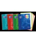 Oxford School Lagoon A5+ Europeanbook - Tapa de Plastico Resistente - 120 Hojas Cuadriculadas 5x5 - 50% mas Hojas Gratis