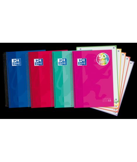 Oxford School Classic A4+ Europeanbook - Tapa Extradura - 5 Liso - 120 Hojas - Colores Surtidos