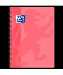 Oxford School Classic Cuaderno Espiral Tapa de Plastico Folio 4x4 - 80 Hojas - Tapa de Plastico - Cuadriculado 4x4 - Margen - Co