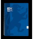 Oxford School Classic Cuaderno Espiral Tapa de Plastico Folio - Pauta 3.5 con Margen - 80 Hojas - Color Azul Marino