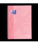 Oxford School Touch Europeanbook 1 Cuaderno A4+ 80 Hojas Microperforadas Cuadricula 5x5mm - Tapa Extradura - Color Rosa