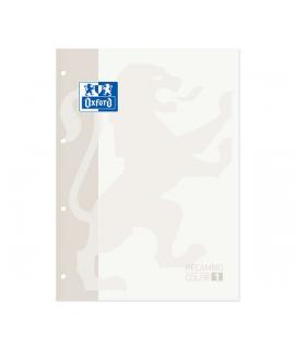 Oxford School Classic Cuaderno de Recambio A4 - Tapa Blanda - Encolado - 80 Hojas - Color Blanco