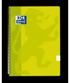 Oxford School Classic Cuaderno Espiral Tapa de Plastico Folio - 80 Hojas - 1 Linea con Margen - Ideal para Estudiantes - Color L