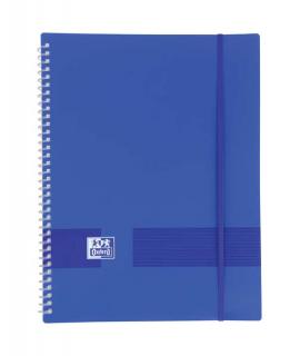 Oxford Live & Go A4 Carpeta de Fundas - Tapa de Plastico Opaco - Espiral 20 Fundas - Color Azul Marino