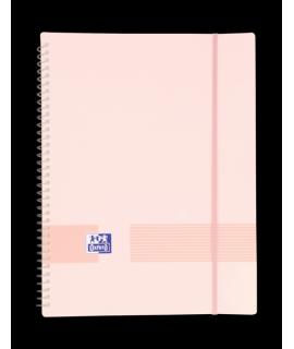 Oxford Live & Go A4 Carpeta de Fundas - Tapa de Plastico Opaco - Espiral 20 Fundas - Color Rosa Chicle