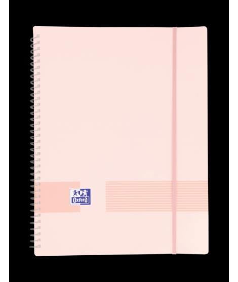 Oxford Live & Go A4 Carpeta de Fundas - Tapa de Plastico Opaco - Espiral 20 Fundas - Color Rosa Chicle