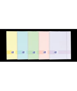 Oxford Live & Go A4 Carpeta de Fundas - Tapa de Plastico Opaco - Espiral 40 Fundas - Color Pastel