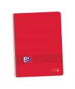 Oxford Live&Go A4+ Europeanbook - Tapa de Plastico - 80 Hojas - Tamaño 1.5x5 - Color Rojo