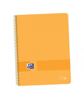 Oxford Live&Go A4+ Cuaderno de Plastico - Tapa Resistente - Formato A4+ - 80 Hojas Cuadriculadas 5x5