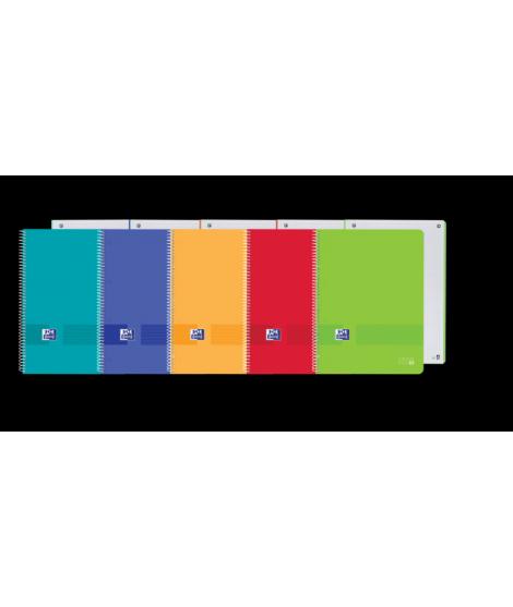 Oxford Live&Go Europeanbook 1 Tapa de Plastico A4+ 5x5 - Tamaño A4+ - 80 Hojas - Colores Surtidos