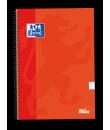 Oxford School Classic Cuaderno Espiral Tapa Extradura Write&Erase - Folio 4x4 con Margen - 80 Hojas - Color Naranja