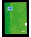 Oxford School Classic Cuaderno Espiral Tapa Extradura Write&Erase - Folio 1 Linea con Margen - 80 Hojas - Color Verde