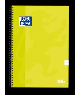 Oxford School Classic Cuaderno Espiral Tapa Extradura Write&Erase - Folio 1 Linea con Margen - 80 Hojas - Color Lima