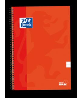 Oxford School Classic Cuaderno Espiral Tapa Extradura Write&Erase - Folio 1 Linea con Margen - 80 Hojas - Color Naranja