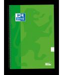 Oxford School Classic Cuaderno Espiral Tapa Extradura Write&Erase - Folio Pauta 2.5mm - 80 Hojas - Color Verde