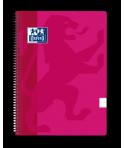 Oxford School Classic Cuaderno Espiral Tapa de Plastico Folio - 1 Linea con Margen - 80 Hojas - Color Fucsia