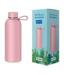 Dohe Botella Reutilizable 500ml - Acero Inoxidable de Doble Pared - Libre de BPA - Tapon Hermetico Antigoteo de Acero Inoxidable