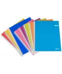 Ancor Classic Stripes Cuaderno Espiral Tamaño Folio Raya Horizontal - 80 Hojas 90gr - Tapa de Carton Plastificado - Colores Surt