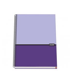 Dohe Cuaderno en Espiral de Tapa Dura A4 - 228x300mm - Cubierta en Carton Forrado con Papel Impreso a Todo Color y Plastificado 