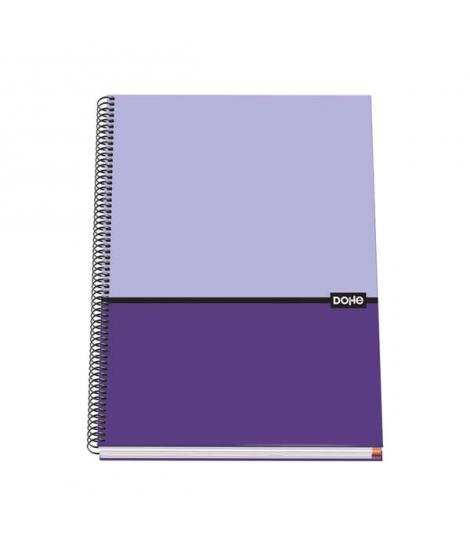 Dohe Cuaderno en Espiral de Tapa Dura A4 - 228x300mm - Cubierta en Carton Forrado con Papel Impreso a Todo Color y Plastificado 