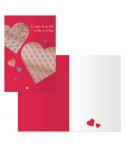 Dohe Tarjeta de Felicitacion de San Valentin - 11.5x17cm - Impresas a Todo Color - Estampaciones con Pelicula de Color - Estampa