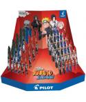 Pilot Naruto Expositor de 24 Boligrafos Frixion Clicker + 24 Boligrafos Frixion Ball - Borrables - Recargables - Colores Surtido