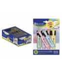 Bismark Pack de 6 Rotuladores Fluorescente Pastel - Tinta de Secado Rapido - Punta Biselada - Ideal para Subrayar y Resaltar - D