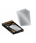 Ingraf Pack de 100 Fundas Multitaladro Folio Transparentes - Acabado en Cristal