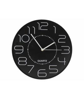 Bismark Reloj Oficina Numeros Blancos sin Cristal - Manecillas de Aluminio - Color Negro