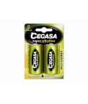 Cegasa Super Alcaline LR20 Pack 2 Pilas LR20 1.5V - Alta Tecnologia - Fiabilidad - Elevado Rendimiento