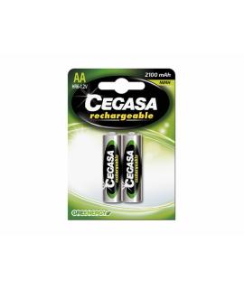 Cegasa HR6 Pila Recargable 2100 Mah - Mas de Mil Cargas - Tecnologia Rtu - Mantiene 85% Energia un Año - Compatible con Cargador