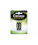 Cegasa HR03 Pack de 2 Pilas Recargables AAA - Tecnologia Rtu - Mantiene 85% de Energia Tras un Año