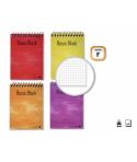 Golden Cuaderno Espiral Superior 8º Apaisado 80 Hojas 60gr Cuadricula 4x4 - Tapa Plastificada - Margen Remarcado - Colores Surti