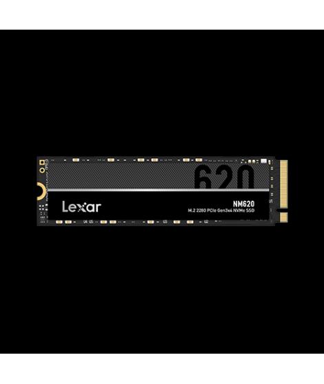 Lexar NM620 SSD 1TB PCIE Gen3x4 NVME - Velocidades de Lectura hasta 3500 MB/S - Escritura hasta 3000 MB/S - Tecnologia LDPC - Ba