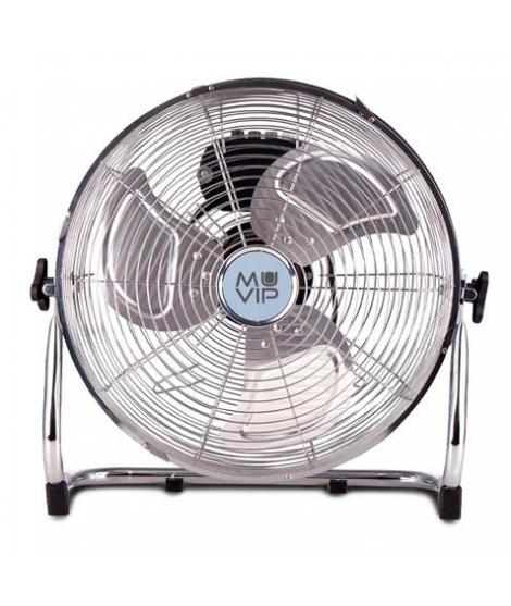 Muvip Ventilador Industrial de Suelo - 80W - 3 Velocidades - Color Plata