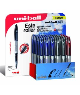 Uni-ball AIR UBA-188-L Expositor de 36 Rollerballs - Punta de Bola 0.7mm - Escritura como Pluma Estilografica - Tinta Pigmentada