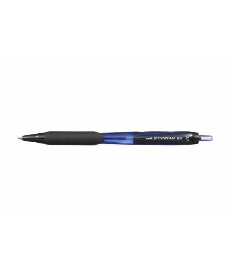 Uni-ball JetStream SXN-101-07 Boligrafo de Tinta - Punta de Bola 0.7mm - Secado Instantaneo - Ideal para Zurdos - Color Azul