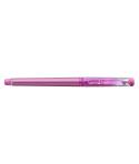 Uni-ball UF-222 Roller de Gel Borrable - Punta de Bola 0.7mm - Tinta Termosensible - Doble Goma Borradora - Color Rosa