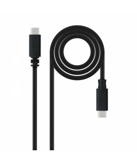 Nanocable Cable USB 2.0 3A - Tipo USB-C/M-USB-C/M - 1.5m - Color Negro