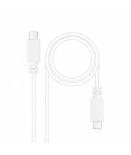 Nanocable Cable USB 2.0 3A - Tipo USB-C/M-USB-C/M - 1.5 m - Color Blanco