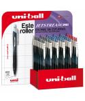 Uni-ball JetStream Sport Expostor de 36 Boligrafos Retractiles - Punta de Bola 1mm - Tinta Pigmentada Resistente al Agua y Luz -