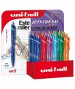 Uni-ball JetStream Sport SXN-150C/3D Expositor de 36 Boligrafos Retractiles - Punta de Bola 0.7mm - Tinta Pigmentada Resistente 