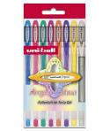 Uni-ball Signo Angelic Pack de 8 Rollers de Tinta Gel - Punta de Bola 0.7mm - Tinta Resistente al Agua y Luz - Escribe en Papel 