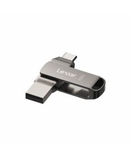 Lexar D400 JumpDrive Dual Drive Memoria USB 3.1 Type-C 256GB - Transferencias Rapidas hasta 130MB/s - Diseño Giratorio y Resiste