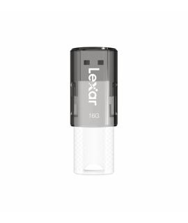 Lexar JumpDrive S60 Memoria USB 16GB - Compacta y Portatil - Interfaz USB 2.0 - Construccion Duradera - Color Blanco