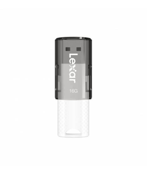 Lexar JumpDrive S60 Memoria USB 16GB - Compacta y Portatil - Interfaz USB 2.0 - Construccion Duradera - Color Blanco