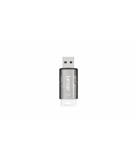 Lexar JumpDrive S60 Memoria USB 32GB - Compacta y Portatil - Transferencias Estandar USB 2.0 - Plug and Play - Color Blanco