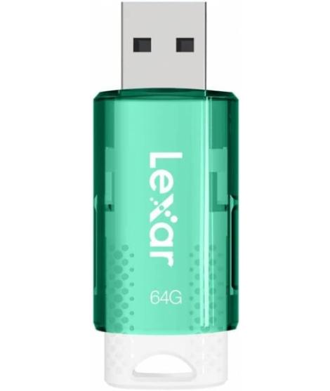 Lexar JumpDrive S60 Memoria USB 64GB - Compacta y Portatil - Transferencias Estandar USB 2.0 - Plug and Play - Color verde